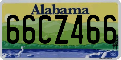 AL license plate 66CZ466