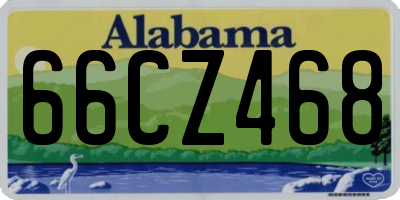 AL license plate 66CZ468