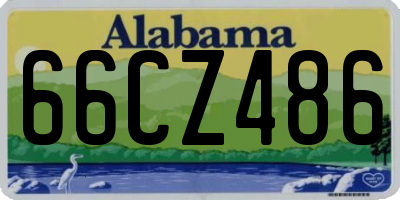 AL license plate 66CZ486