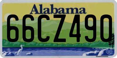 AL license plate 66CZ490