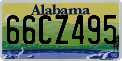 AL license plate 66CZ495