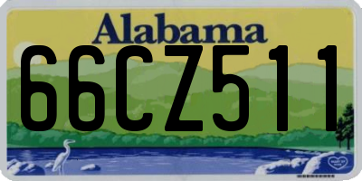 AL license plate 66CZ511