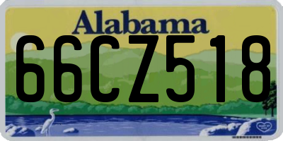 AL license plate 66CZ518