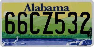 AL license plate 66CZ532