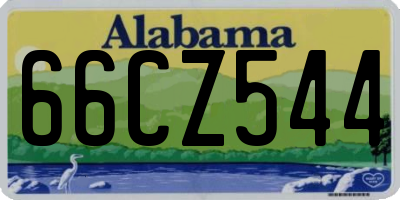 AL license plate 66CZ544