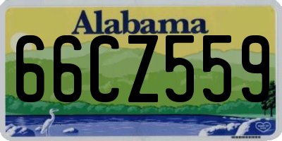 AL license plate 66CZ559