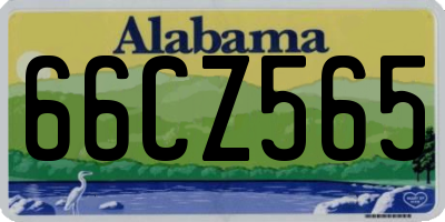 AL license plate 66CZ565
