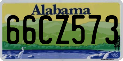 AL license plate 66CZ573