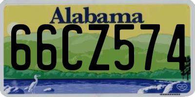 AL license plate 66CZ574