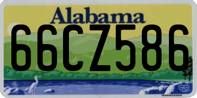 AL license plate 66CZ586