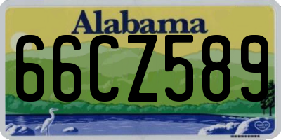 AL license plate 66CZ589