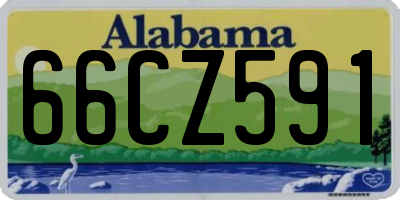 AL license plate 66CZ591
