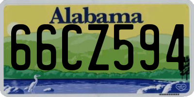AL license plate 66CZ594