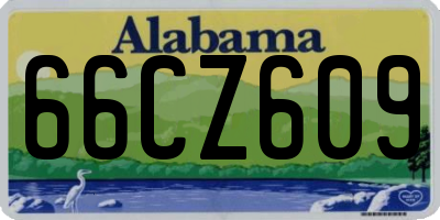 AL license plate 66CZ609