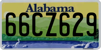AL license plate 66CZ629