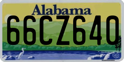 AL license plate 66CZ640