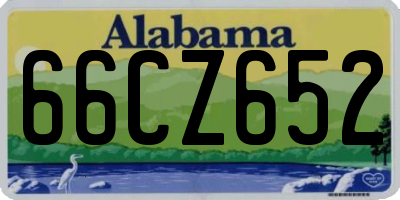 AL license plate 66CZ652