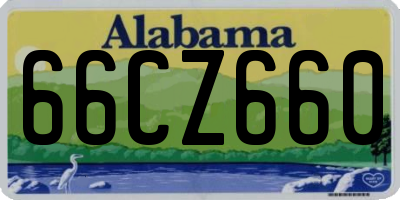 AL license plate 66CZ660