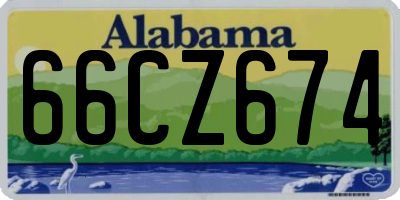 AL license plate 66CZ674