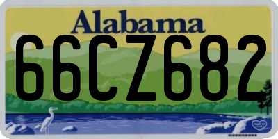 AL license plate 66CZ682