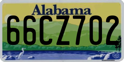 AL license plate 66CZ702