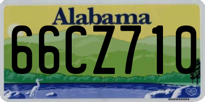 AL license plate 66CZ710