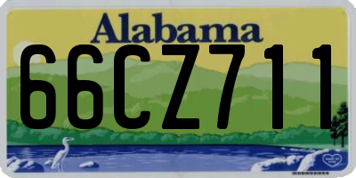 AL license plate 66CZ711