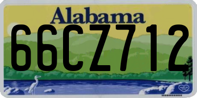 AL license plate 66CZ712