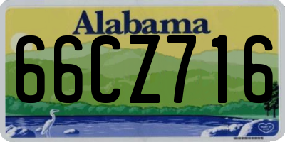 AL license plate 66CZ716