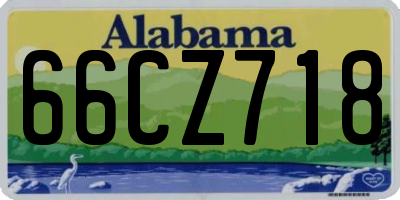 AL license plate 66CZ718