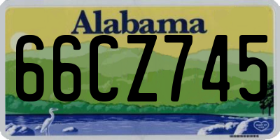 AL license plate 66CZ745