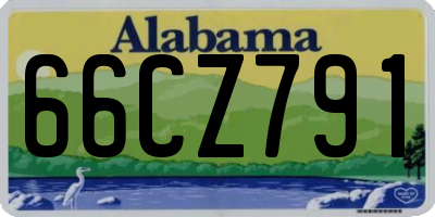 AL license plate 66CZ791