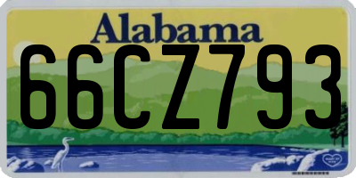 AL license plate 66CZ793