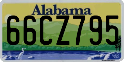 AL license plate 66CZ795