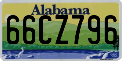 AL license plate 66CZ796