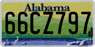 AL license plate 66CZ797