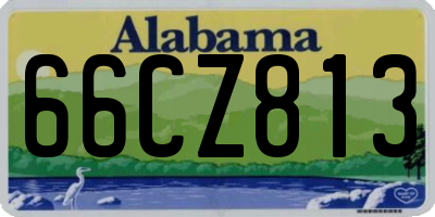 AL license plate 66CZ813