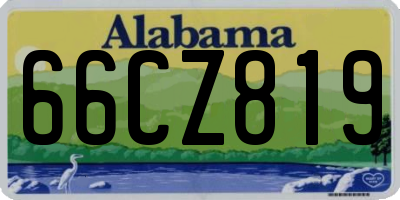 AL license plate 66CZ819