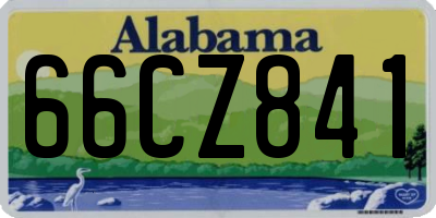 AL license plate 66CZ841