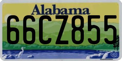 AL license plate 66CZ855