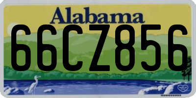 AL license plate 66CZ856