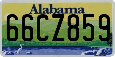 AL license plate 66CZ859