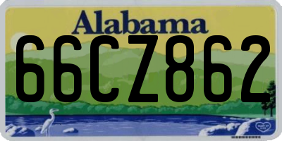 AL license plate 66CZ862