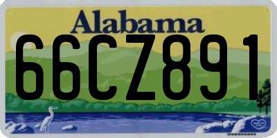 AL license plate 66CZ891
