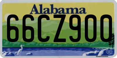 AL license plate 66CZ900