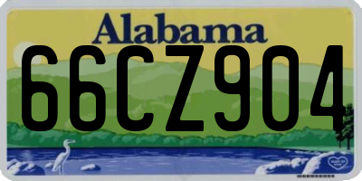 AL license plate 66CZ904