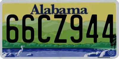 AL license plate 66CZ944