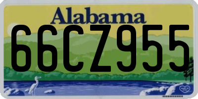 AL license plate 66CZ955