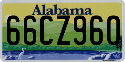 AL license plate 66CZ960