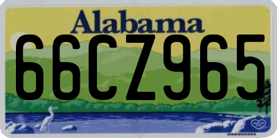 AL license plate 66CZ965